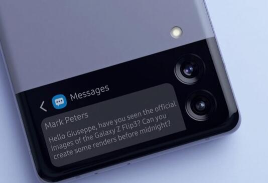 三星Galaxy Z Flip3：對稱折疊顯示屏，磨砂玻璃機身背面