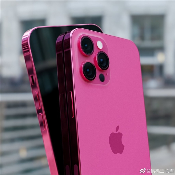 iPhone 13“玫瑰粉”上手圖曝光:小劉海+通體粉色 年底登場